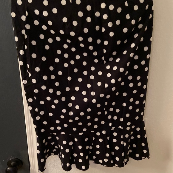 Polka Dot Ruffle Trim Skirt - Picture 1 of 4